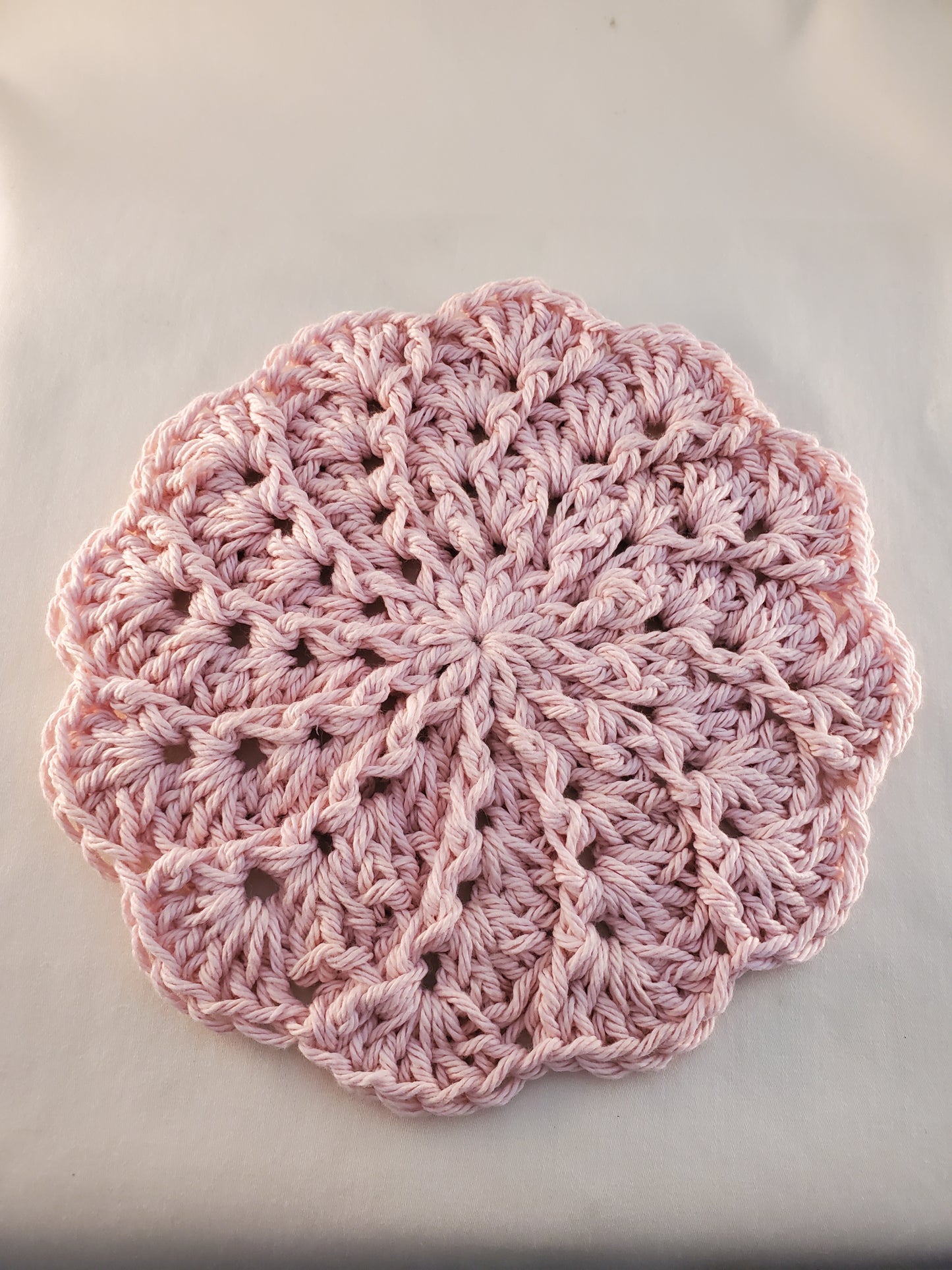 Handcrafted Cotton Scalloped Edge Hot Pad – Millennial Pink
