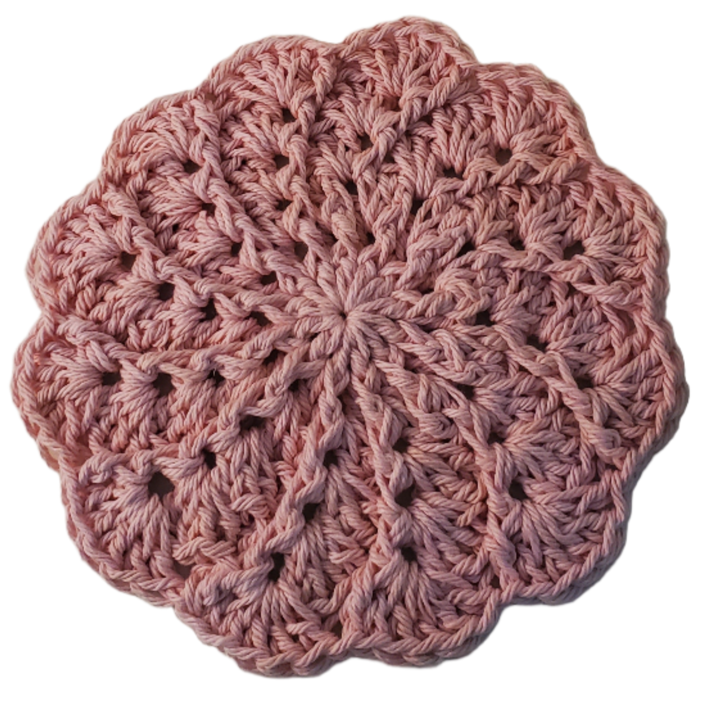 Handcrafted Cotton Scalloped Edge Hot Pad – Millennial Pink