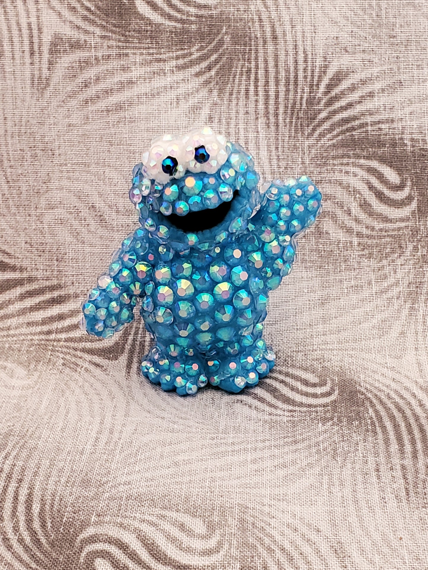 Sparkly Rhinestone Cookie Monster Decoration