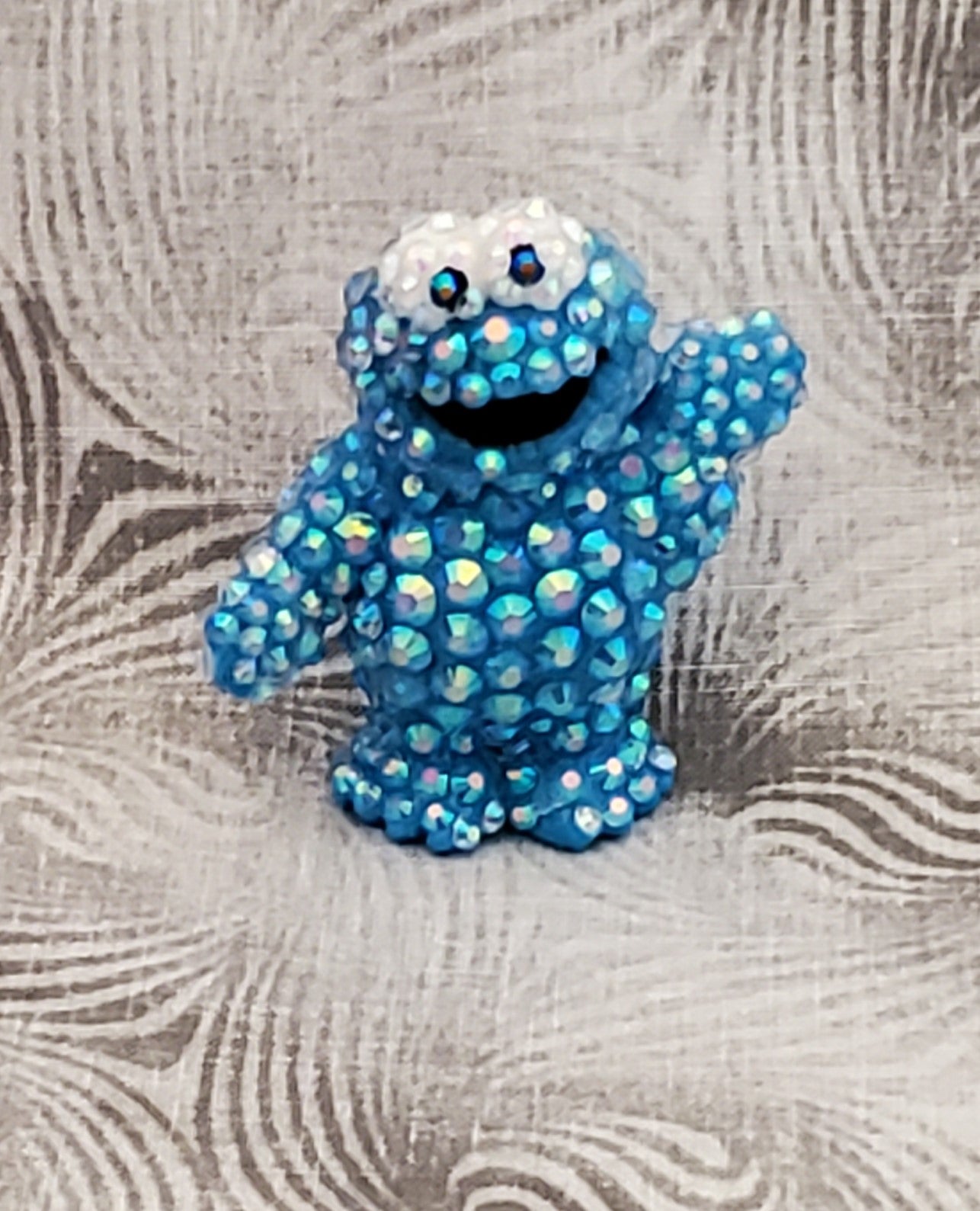 Sparkly Rhinestone Cookie Monster Decoration