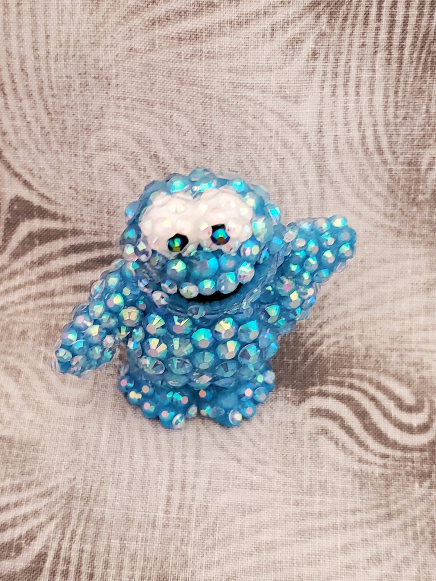 Sparkly Rhinestone Cookie Monster Decoration