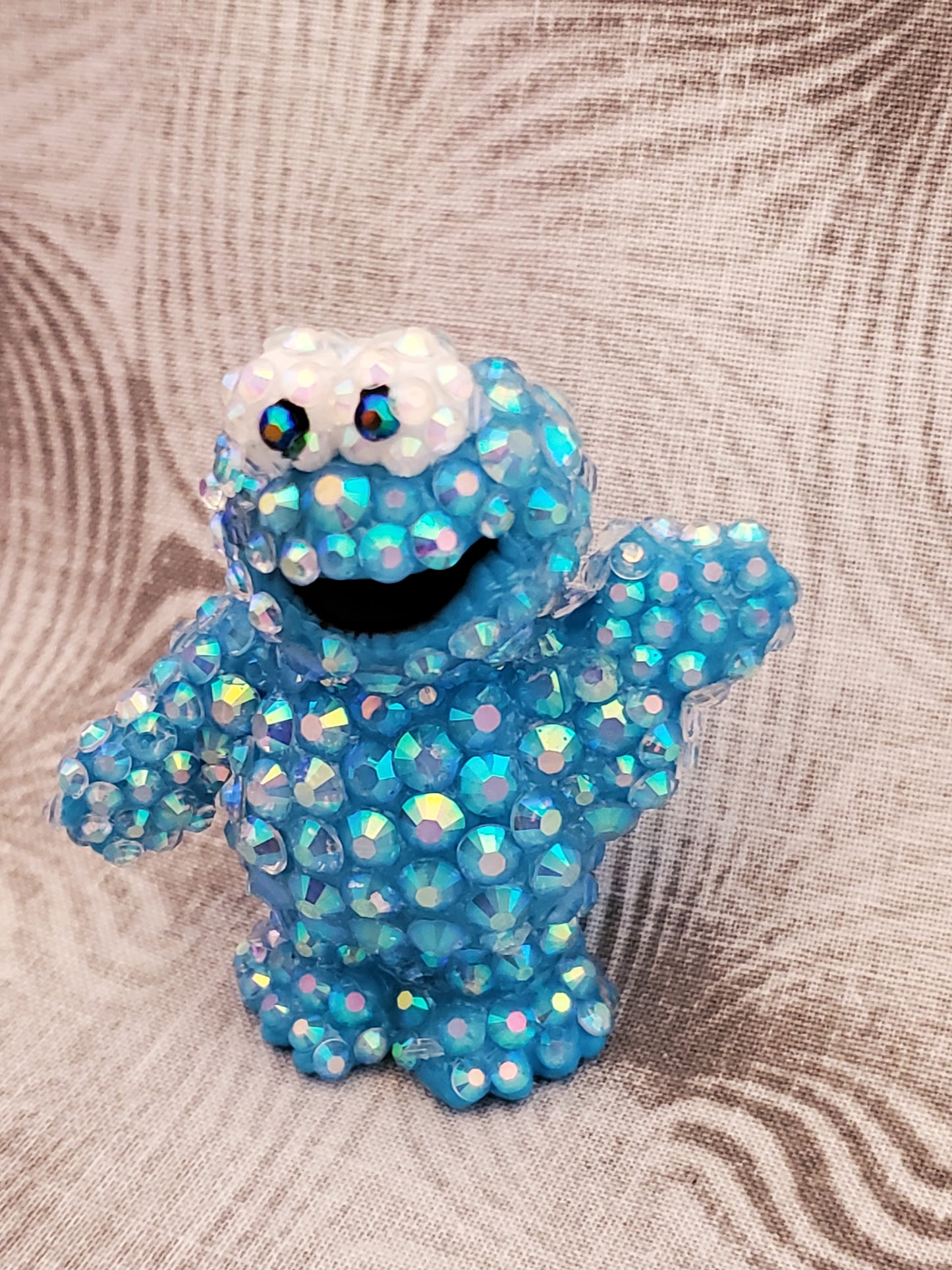 Sparkly Rhinestone Cookie Monster Decoration