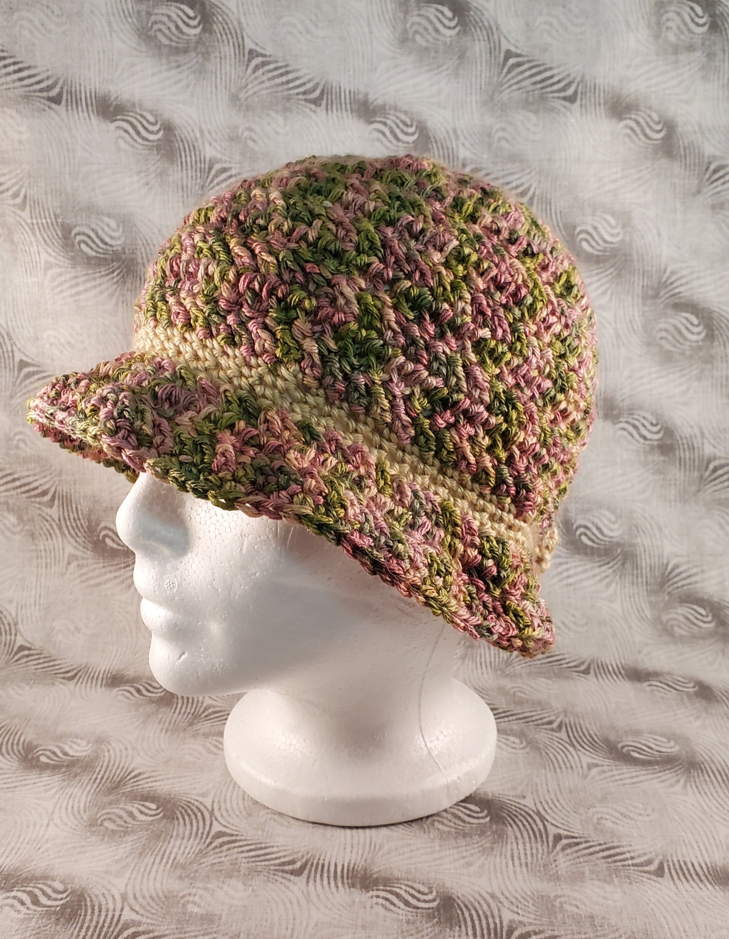 Garden Charm Crochet Cloche Hat