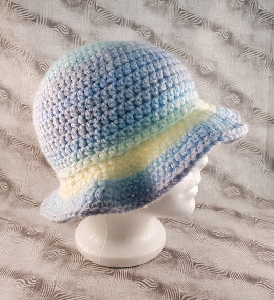 Soft Serenity Crochet Cloche Hat