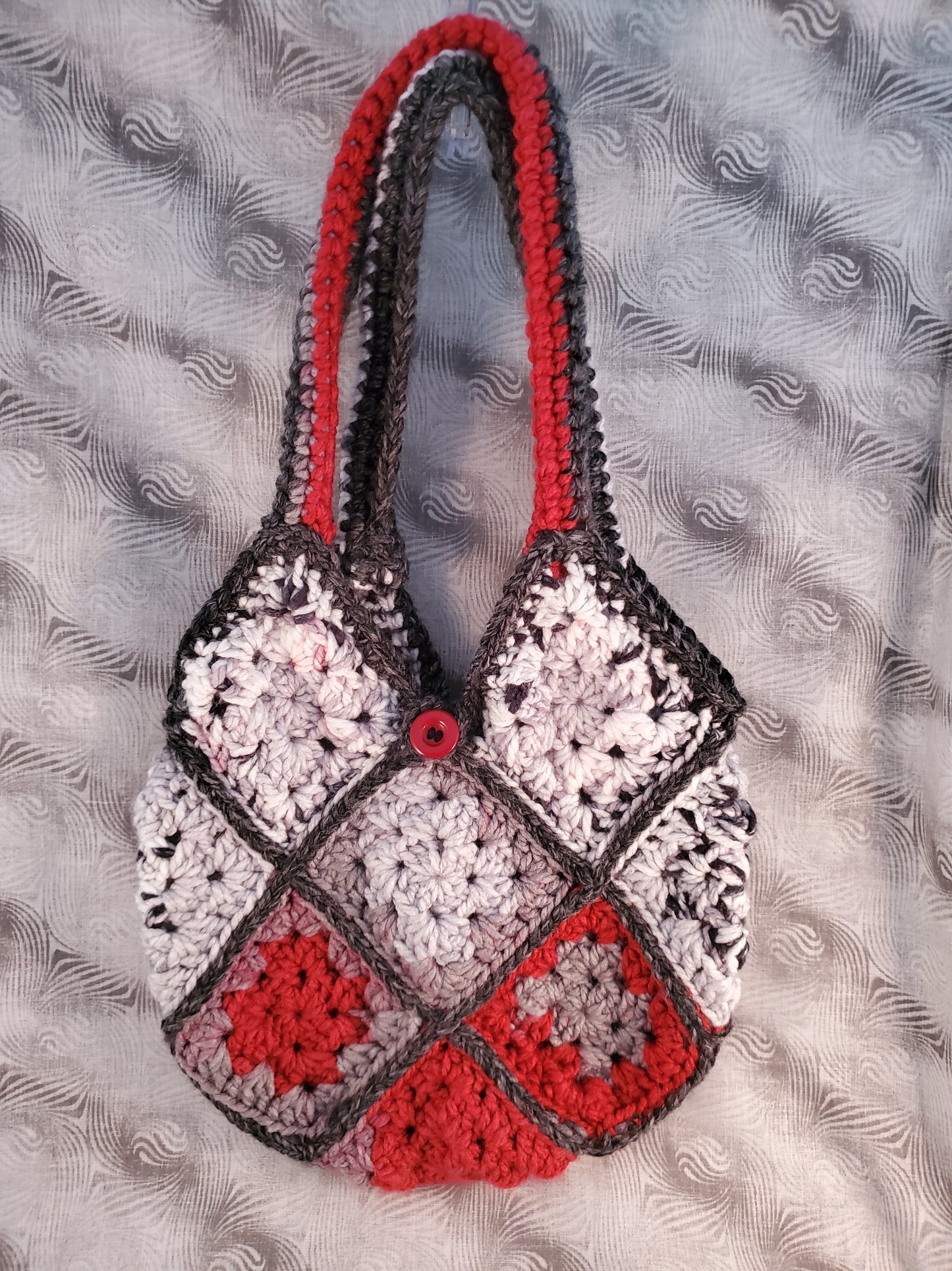 "The Murder Bag" Crocheted Granny Square Bag