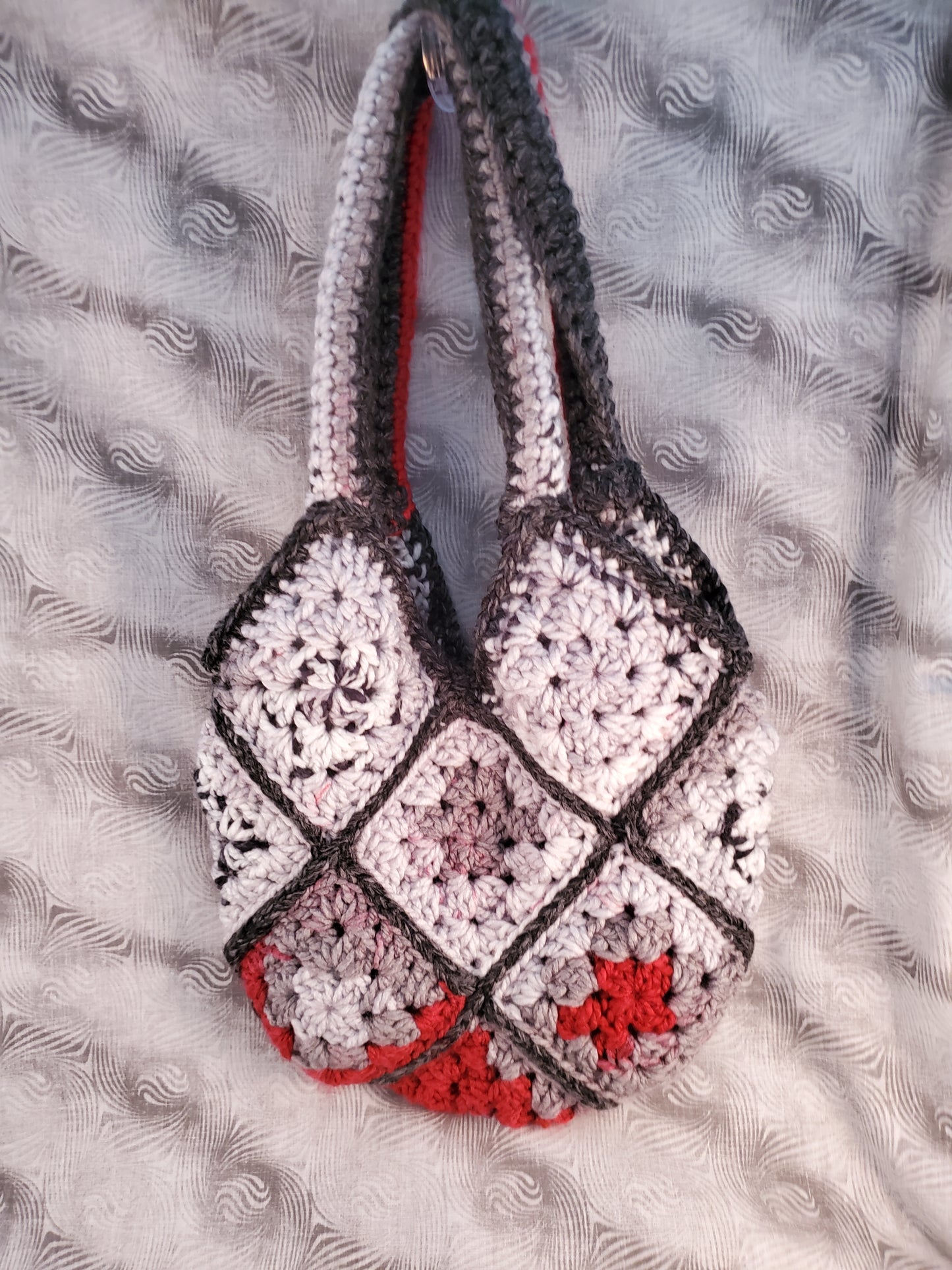 "The Murder Bag" Crocheted Granny Square Bag