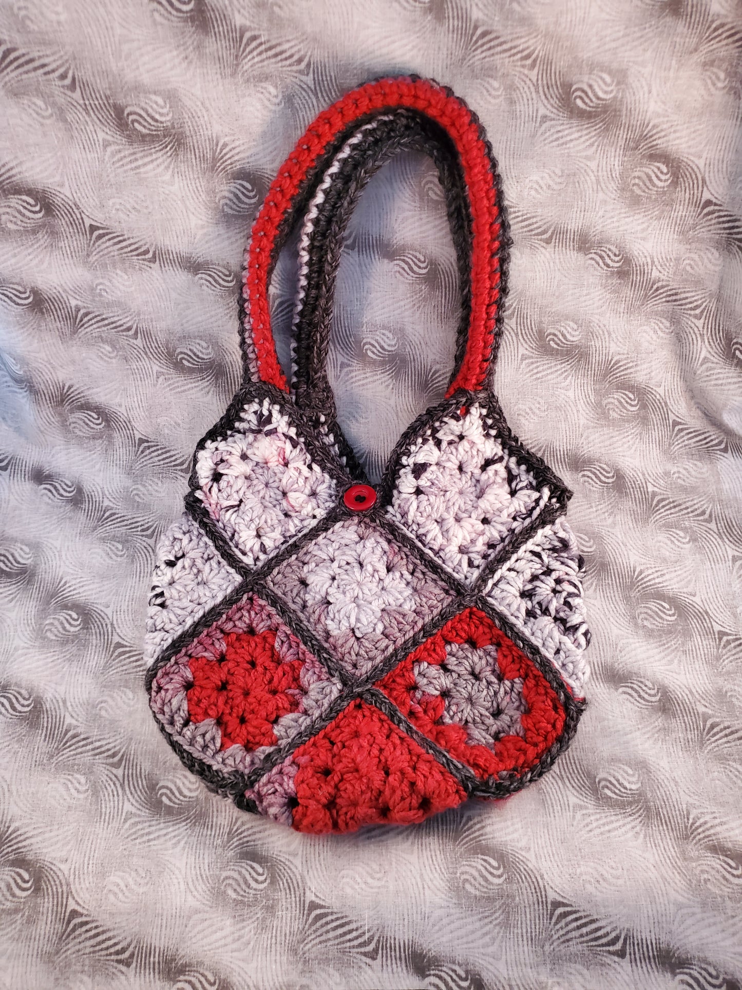 "The Murder Bag" Crocheted Granny Square Bag