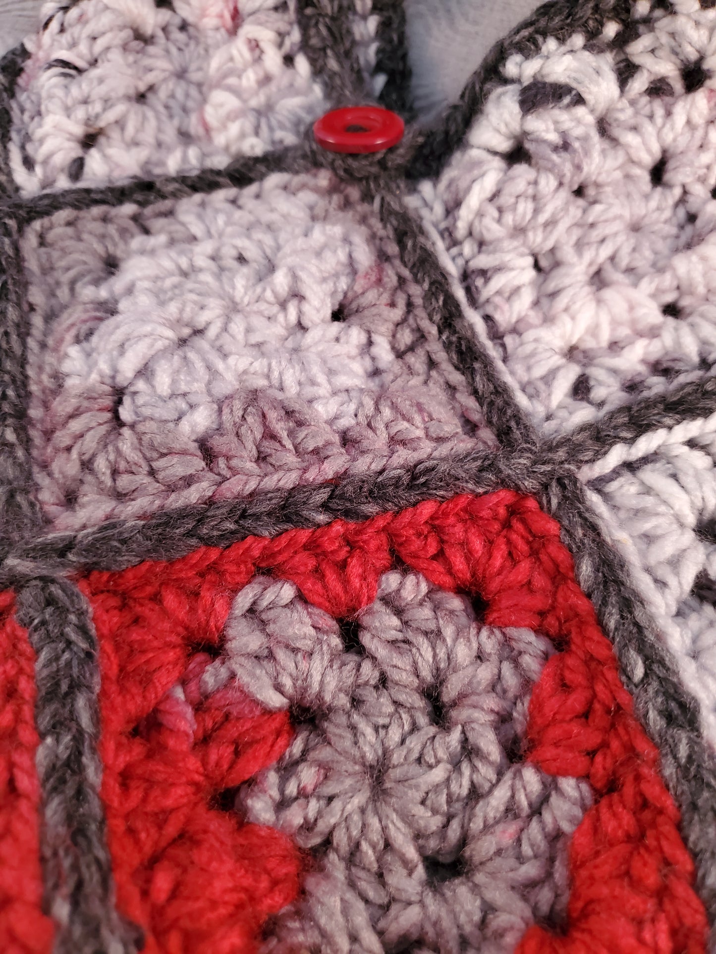 "The Murder Bag" Crocheted Granny Square Bag