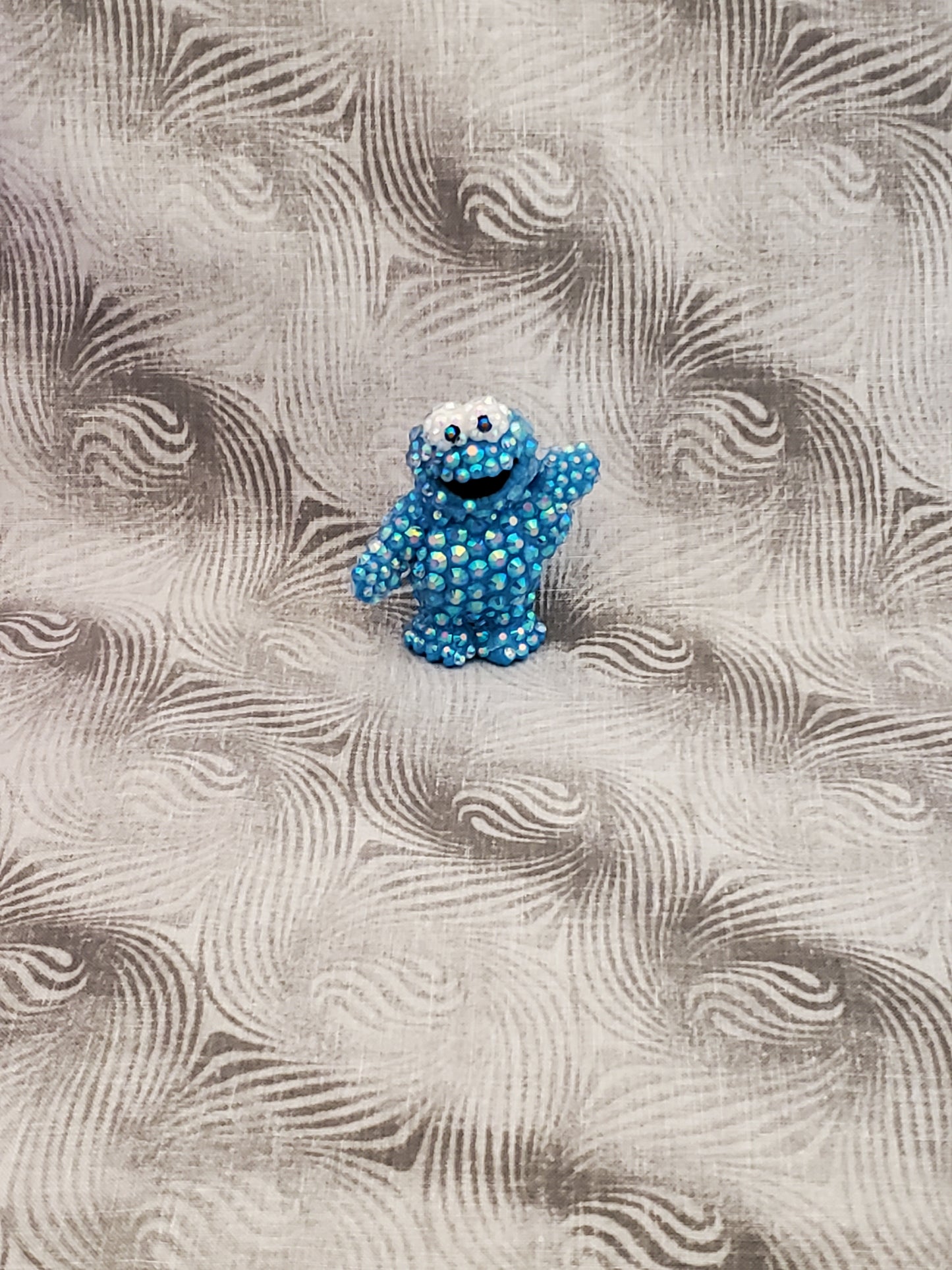Sparkly Rhinestone Cookie Monster Decoration