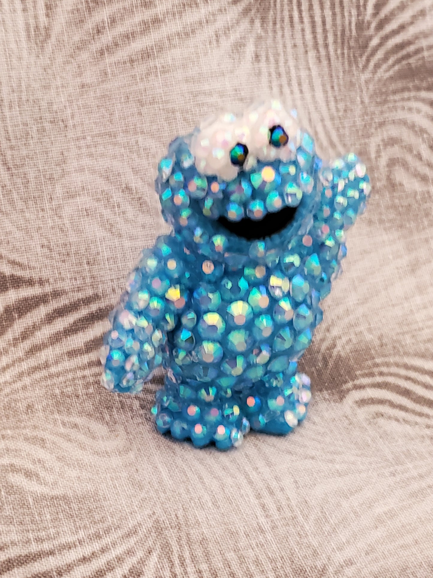 Sparkly Rhinestone Cookie Monster Decoration