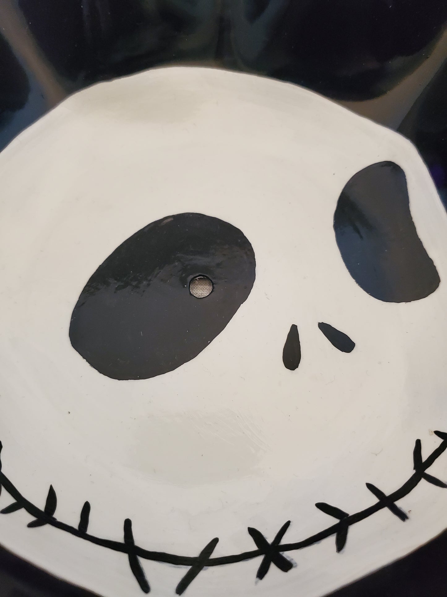 Jack Skellington Hand-Painted Vinyl Record Bowl