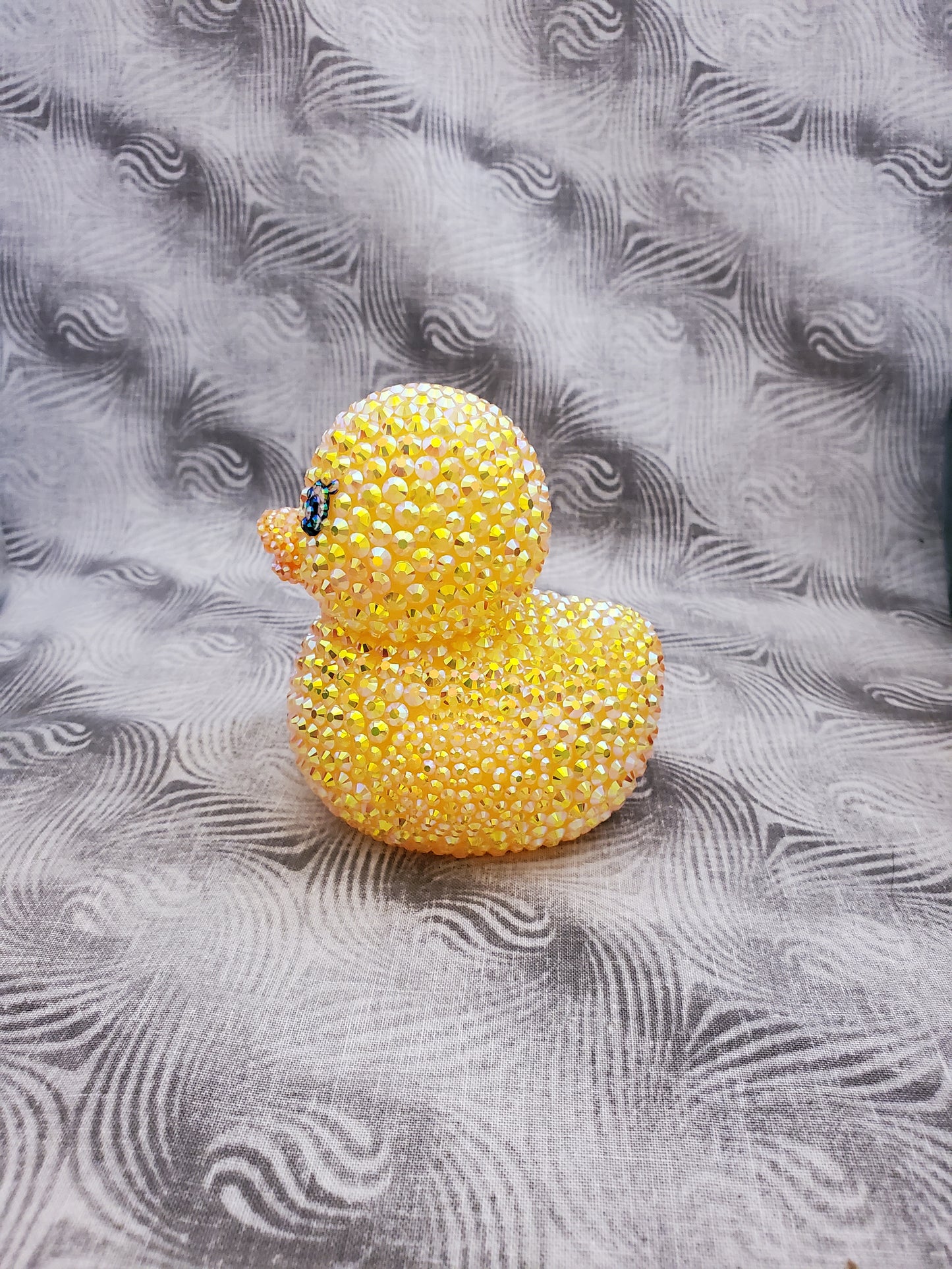 Sparkling Yellow Rhinestone Duck - Light-Up Edition