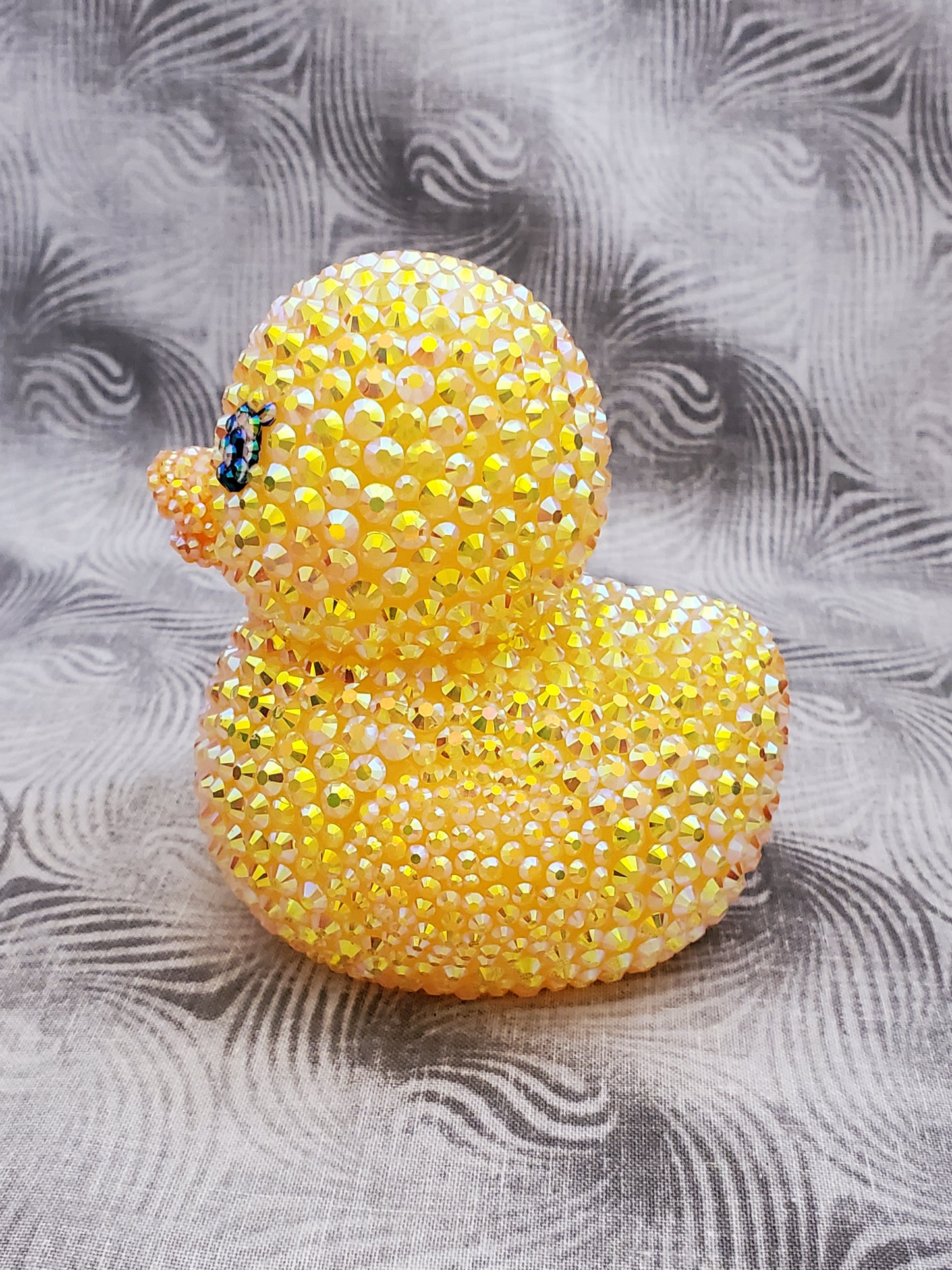 Sparkling Yellow Rhinestone Duck - Light-Up Edition