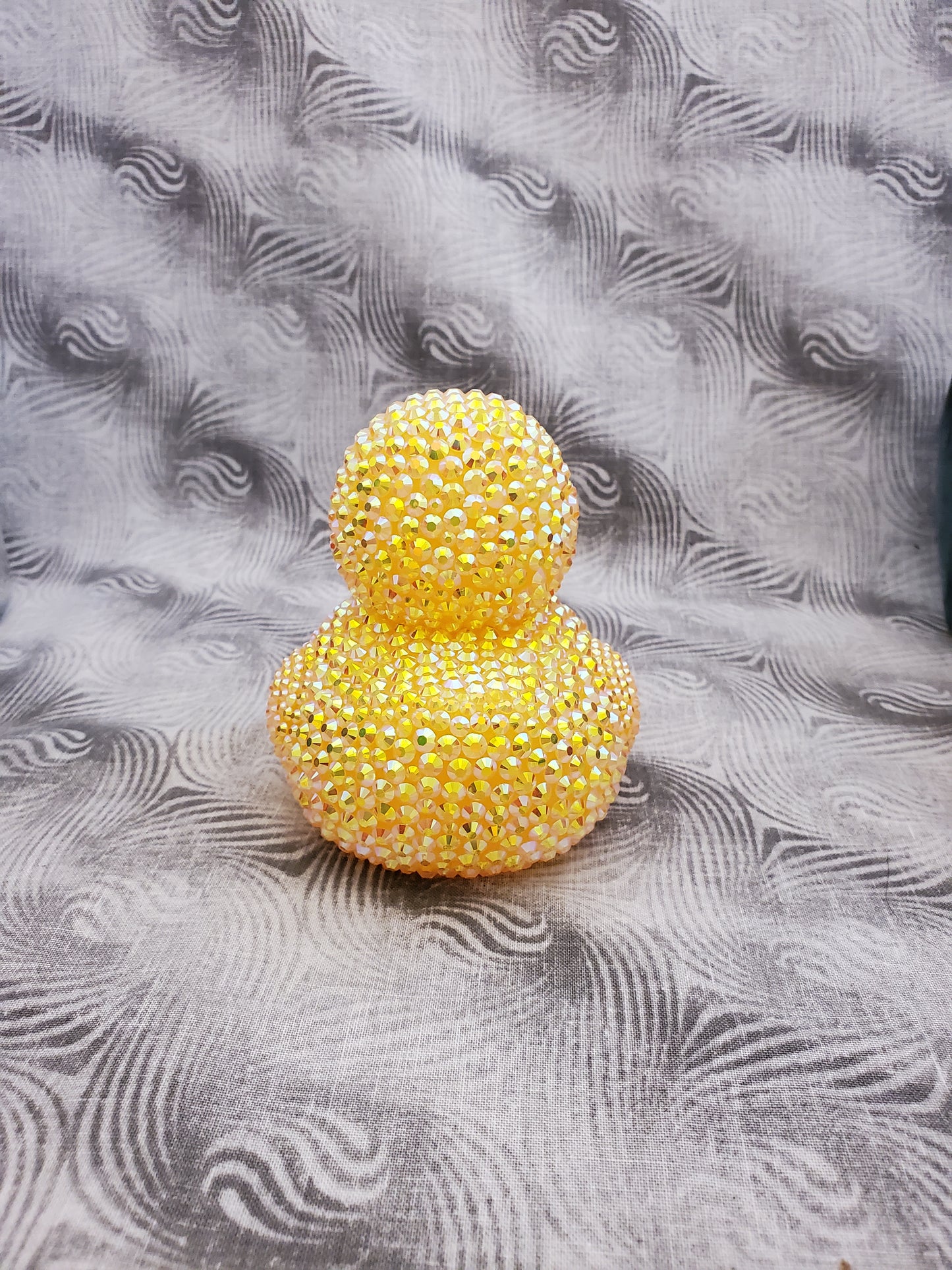 Sparkling Yellow Rhinestone Duck - Light-Up Edition