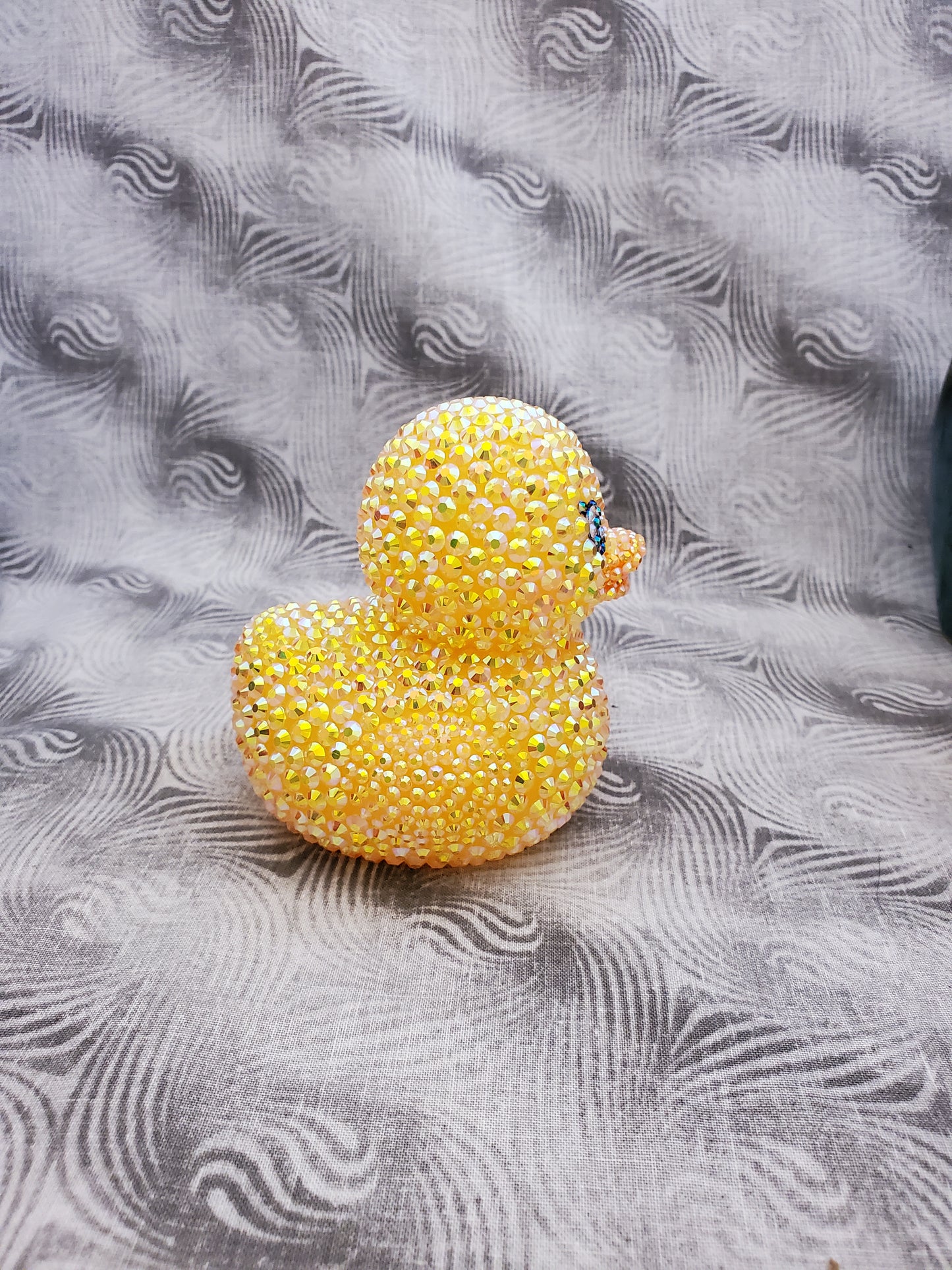 Sparkling Yellow Rhinestone Duck - Light-Up Edition